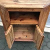 Eckkommode aus Holz, 1970er