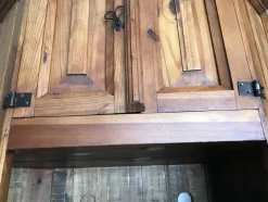 Eckkommode aus Holz, 1970er