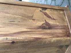 Eckkommode aus Holz, 1970er