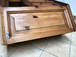 Eckkommode aus Holz, 1970er