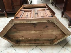 Eckkommode aus Holz, 1970er