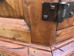 Eckkommode aus Holz, 1970er