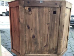 Eckkommode aus Holz, 1970er