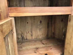 Eckkommode aus Holz, 1970er