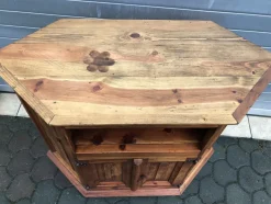 Eckkommode aus Holz, 1970er