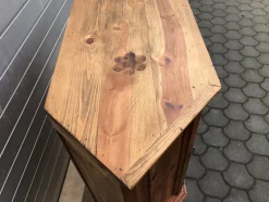 Eckkommode aus Holz, 1970er