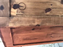 Eckkommode aus Holz, 1970er