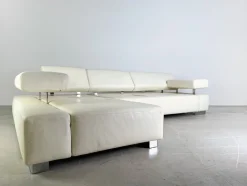 Ecksofa aus Leder von Brühl