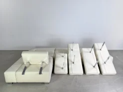 Ecksofa aus Leder von Brühl