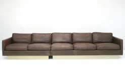 Ecksofa aus Leder von Georg Thams für Vejen Polstermöbelfabrik, Denmark, 1970er