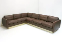 Ecksofa aus Leder von Georg Thams für Vejen Polstermöbelfabrik, Denmark, 1970er