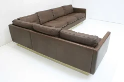 Ecksofa aus Leder von Georg Thams für Vejen Polstermöbelfabrik, Denmark, 1970er