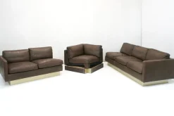 Ecksofa aus Leder von Georg Thams für Vejen Polstermöbelfabrik, Denmark, 1970er