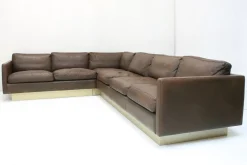 Ecksofa aus Leder von Georg Thams für Vejen Polstermöbelfabrik, Denmark, 1970er