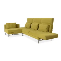 Ecksofa aus Moule Stoff von Brühl