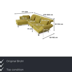 Ecksofa aus Moule Stoff von Brühl