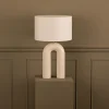 Ecru Keramik Arko Tischlampe von Simone & Marcel