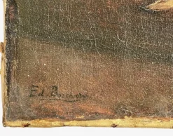 Edmonde De Borchard, Das Spiel, Öl auf Leinwand