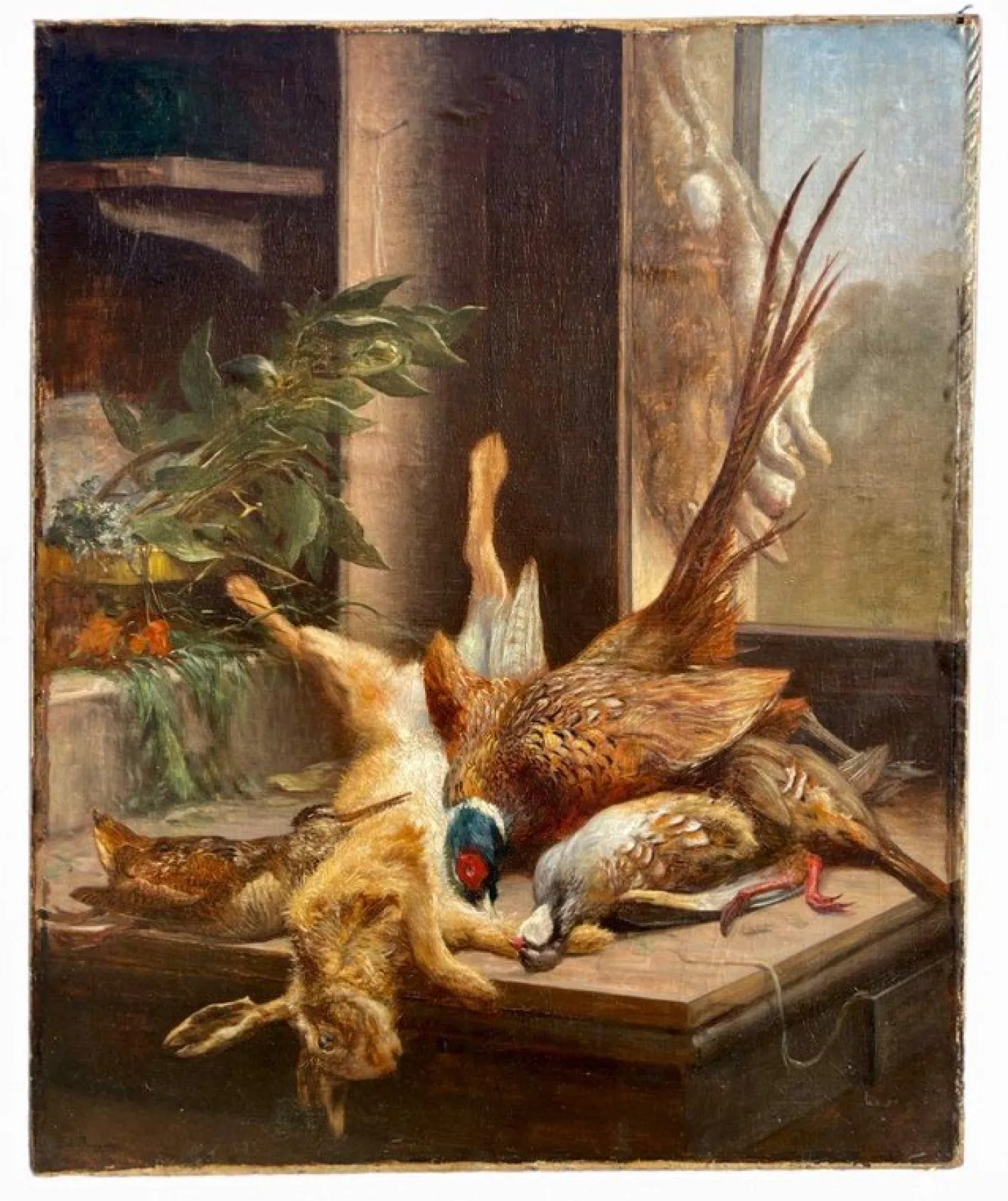 Edmonde De Borchard, Das Spiel, Öl auf Leinwand