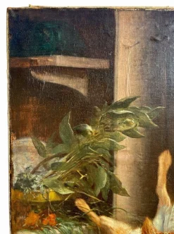 Edmonde De Borchard, Das Spiel, Öl auf Leinwand