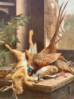 Edmonde De Borchard, Das Spiel, Öl auf Leinwand