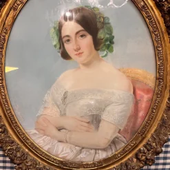 Edmond Jewrin, Portrait eines jungen Adligen, 1843, Pastell auf Papier