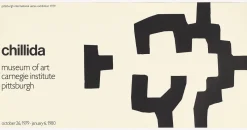 Eduardo Chillida, Pittsburgh Museum Poster, Original Lithographie, 1979