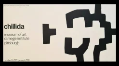Eduardo Chillida, Pittsburgh Museum Poster, Original Lithographie, 1979