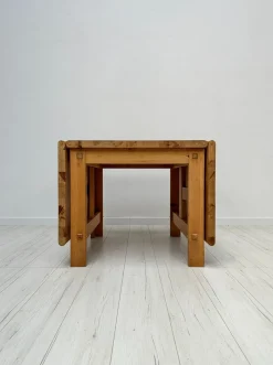Edvin Helseth zugeschriebener Vintage Fureka Kiefernholz Esstisch für Stange Bruk, 1960er