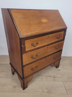 Edwardianisches Schreibpult mit Intarsien, 1910er