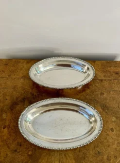 Edwardianisches Versilbertes Serviergeschirr, 1900er, 2er Set