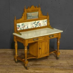 Edwardianisches Waschtischmodell aus Nussholz, 1890er