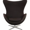 Egg Chair aus schwarzem Stoff von Arne Jacobsen, 2012
