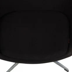 Egg Chair aus schwarzem Stoff von Arne Jacobsen, 2012