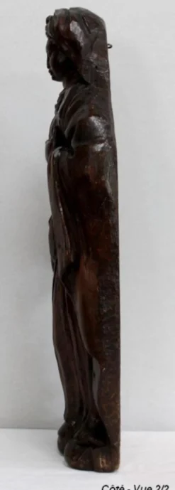 Eichenstatue eines Heiligen, 19. Jh