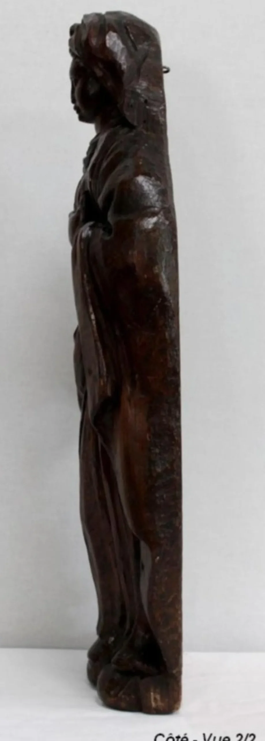 Eichenstatue eines Heiligen, 19. Jh