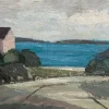 Einar Persson, Küstenmotiv, 1950er, Öl auf Holz, gerahmt