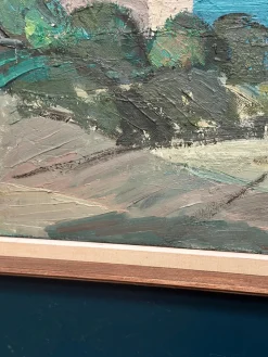 Einar Persson, Küstenmotiv, 1950er, Öl auf Holz, gerahmt