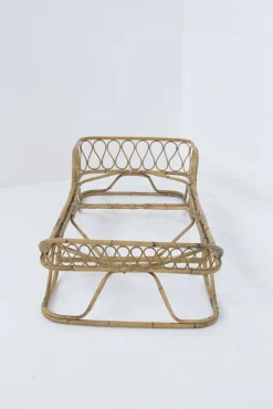 Einzelbett von Gio Ponti in Bambus und Rattan, Italien, 1950er