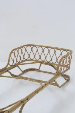 Einzelbett von Gio Ponti in Bambus und Rattan, Italien, 1950er