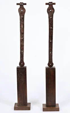 Eisenskulpturen von Rolf Hans, 2er Set
