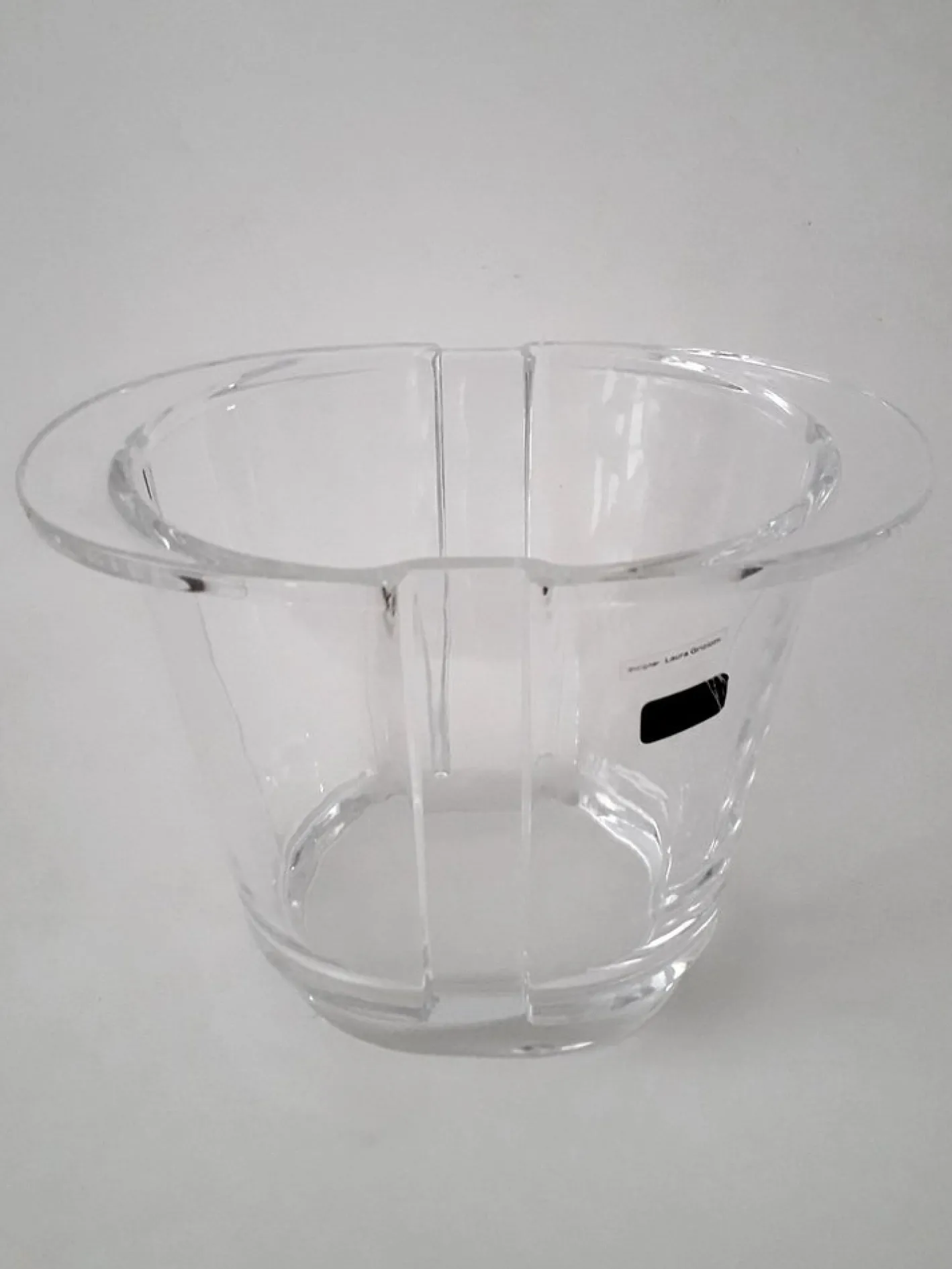 Eiskübel aus Kristallglas von Laura Griziotti für Arnolfo Di Cambio, 2000er
