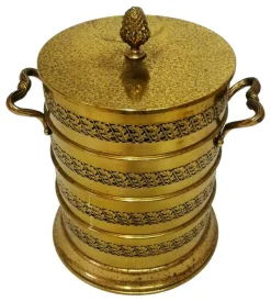 Eiskübel aus perforiertem Messing, 1970er