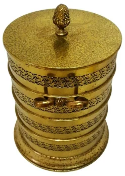 Eiskübel aus perforiertem Messing, 1970er