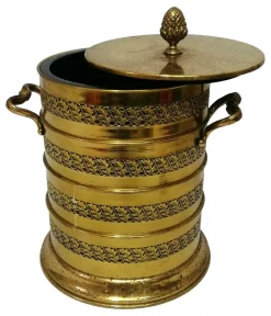 Eiskübel aus perforiertem Messing, 1970er