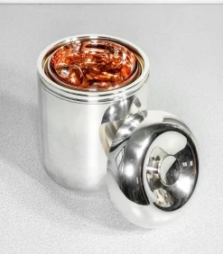 Eiskübel aus versilbertem Metall