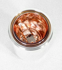 Eiskübel aus versilbertem Metall