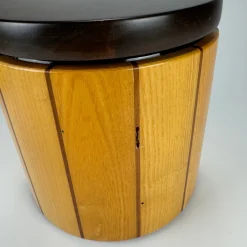 Eiskübel & Flaschenkühler aus Holz von Enolinea, Italien, 1980er, 2er Set