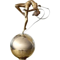 Eleanor Cardozo, Ribbon on World, 2011, Bronze
