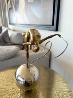 Eleanor Cardozo, Ribbon on World, 2011, Bronze